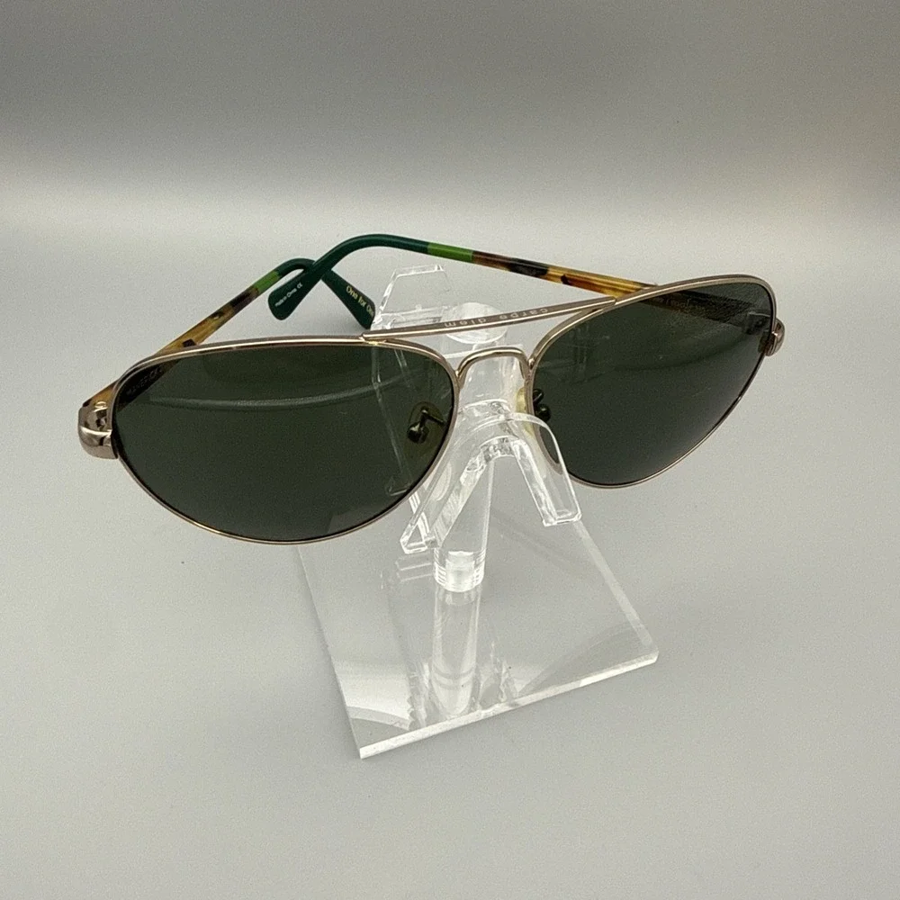 Authentic TOMS Maverick 201 Gold/Tortosie/Green Aviator Sunglasses 60-14-145 HOT
